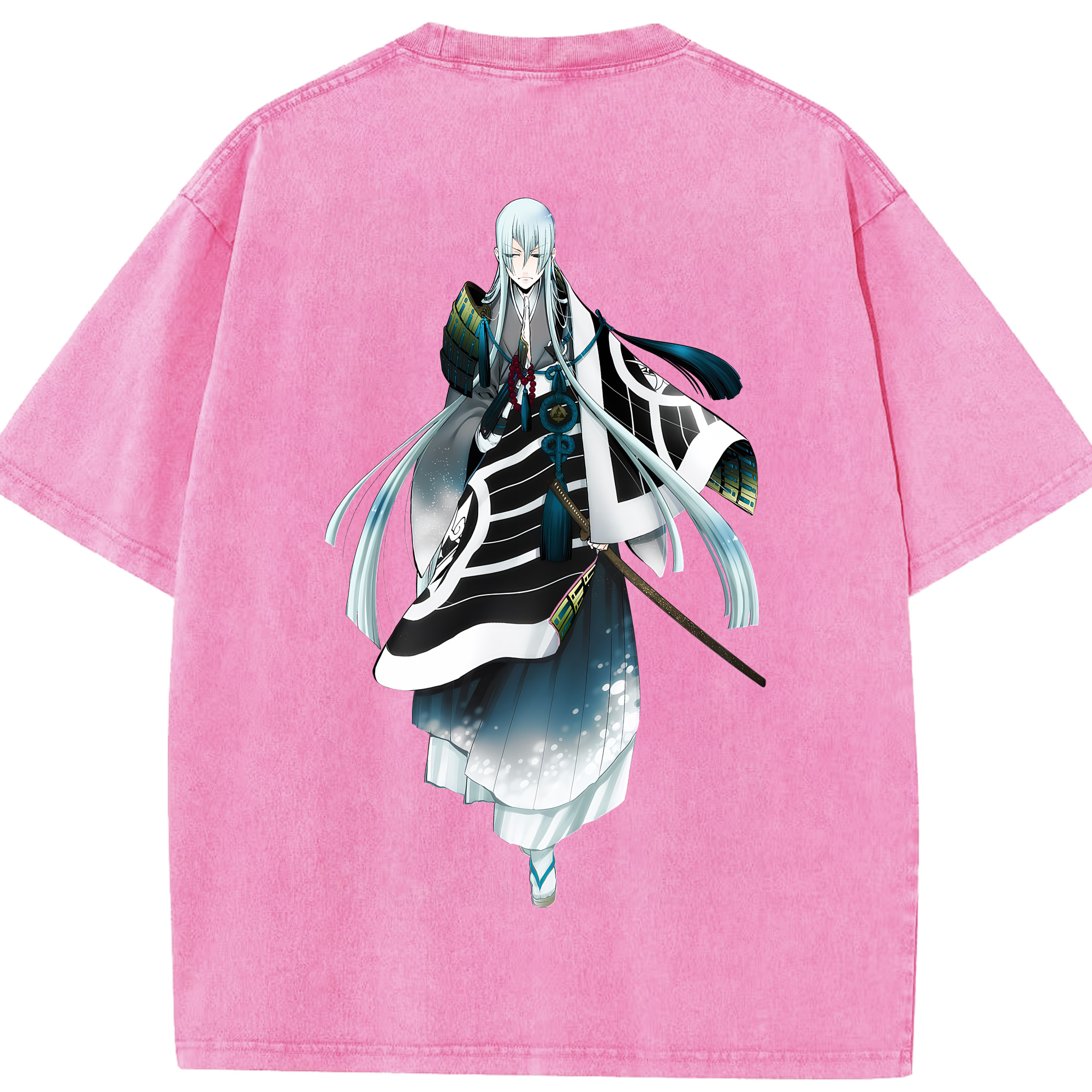 （画像用） 刀剣乱舞 Touken Ranbu 綿100% ヴィンテージ風 半袖Tシャツ（背面プリント）